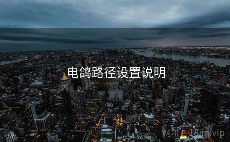 电鸽路径设置说明