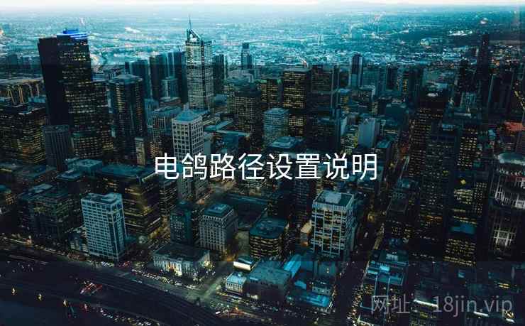 电鸽路径设置说明