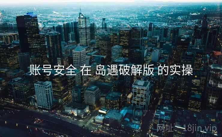 账号安全 在 岛遇破解版 的实操