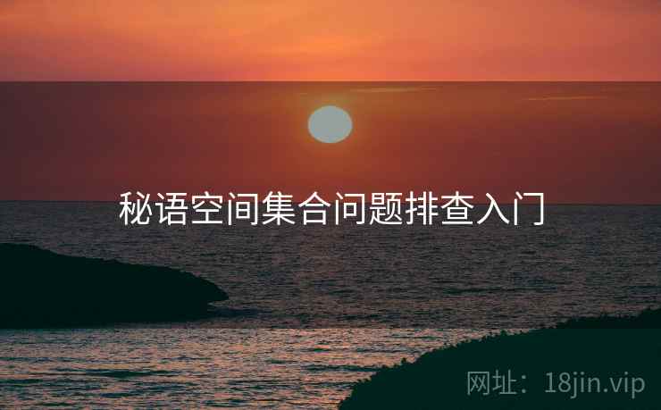 秘语空间集合问题排查入门