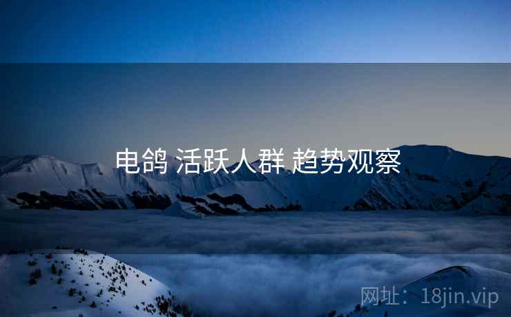电鸽 活跃人群 趋势观察