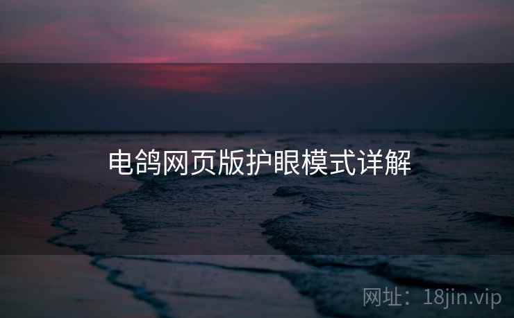 电鸽网页版护眼模式详解